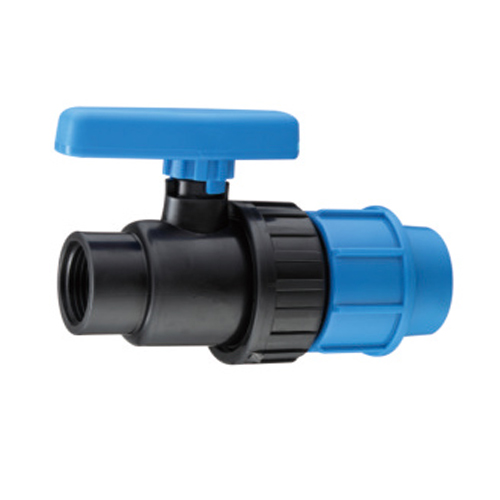 PP Compression Singel Union Female Thread Ball Valve