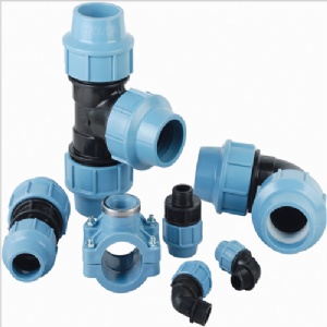 PP Compression Singel Union Male Thread Ball Valve